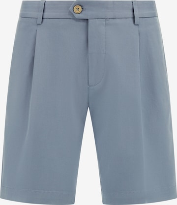 Pantaloni con pieghe di Boggi Milano in blu: frontale