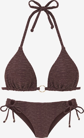 LASCANATrokutasti Bikini - smeđa boja: prednji dio