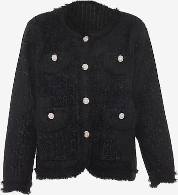 CARNEA Knit Cardigan in Black: front