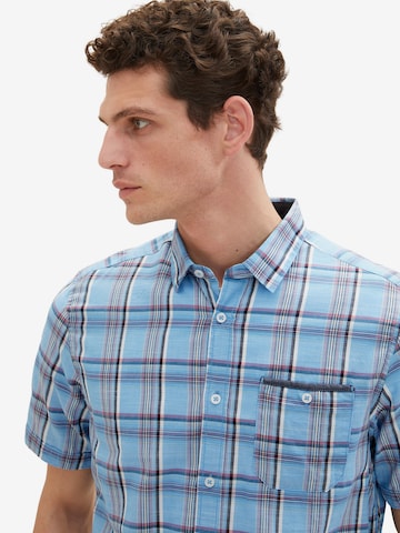 TOM TAILOR Regularny krój Koszula w kolorze niebieski