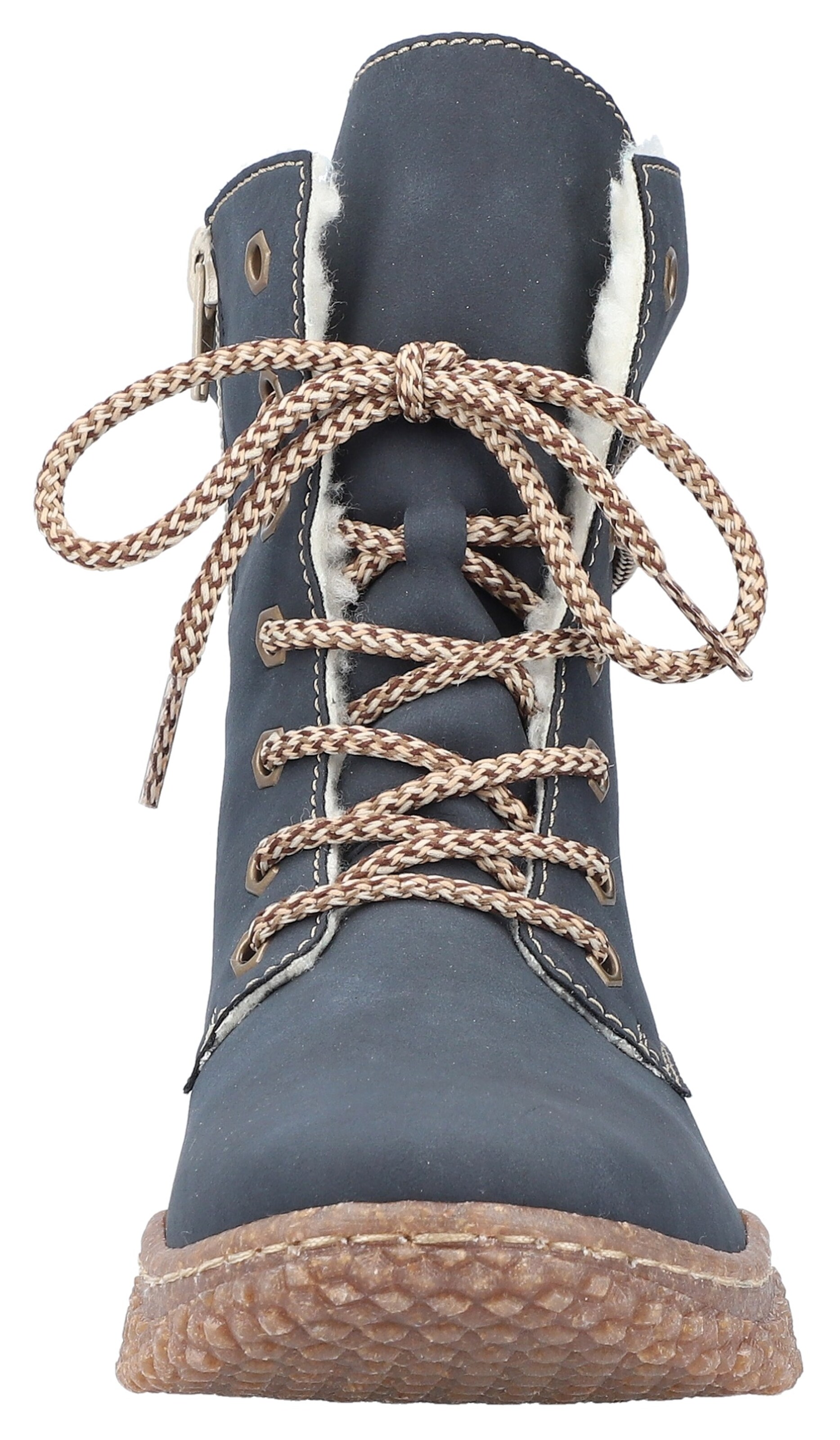 Rieker Schnürstiefelette in Blau