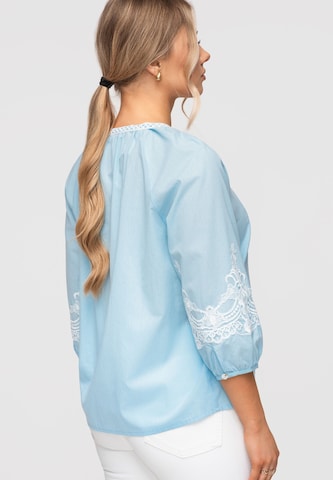 Ombre Blouse in Blue
