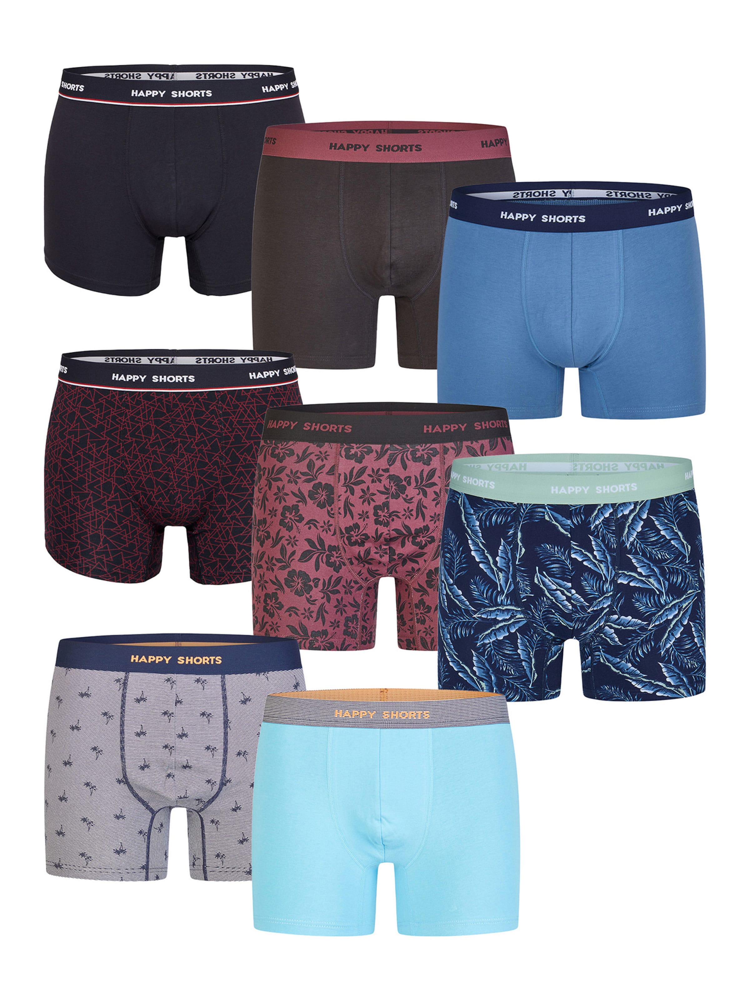 Happy Shorts - Boxers ' Geo ' em mistura de cores: frente