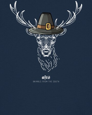 Watapparel Shirt ' Hirsch ' in Blauw