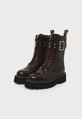 Stivaletto stringato di Karl Lagerfeld in marrone