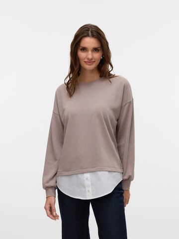 VERO MODA Sweatshirt 'VMYOYO' i grå: framsida