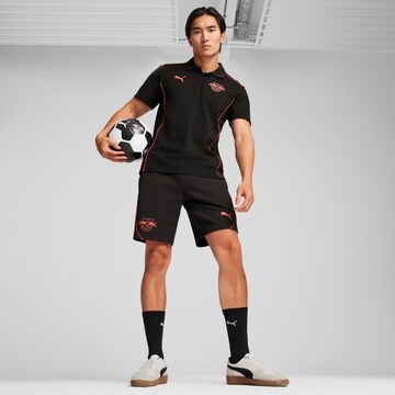 PUMA Loosefit Fußballshorts 'RB Leipzig' in Schwarz