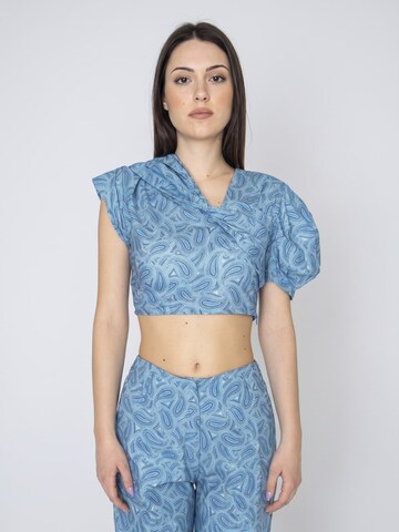 Haut wild pony en bleu