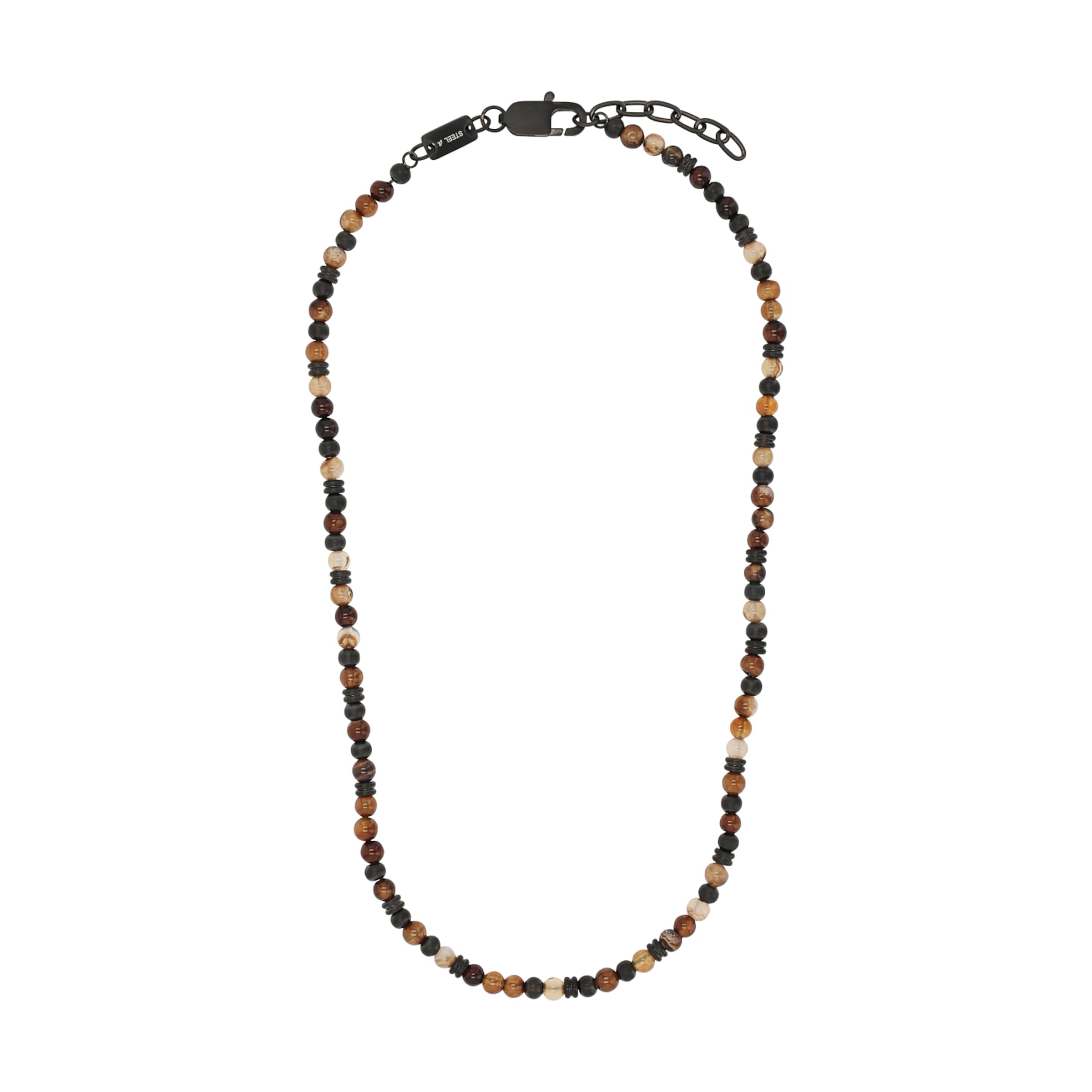 s.Oliver Necklace in Brown: front