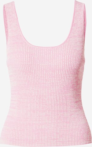 Warehouse Knitted Top in Pink: front