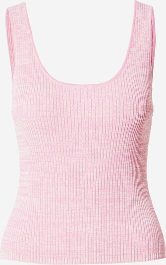 Warehouse Tops en tricot en rose chiné, Vue avec produit