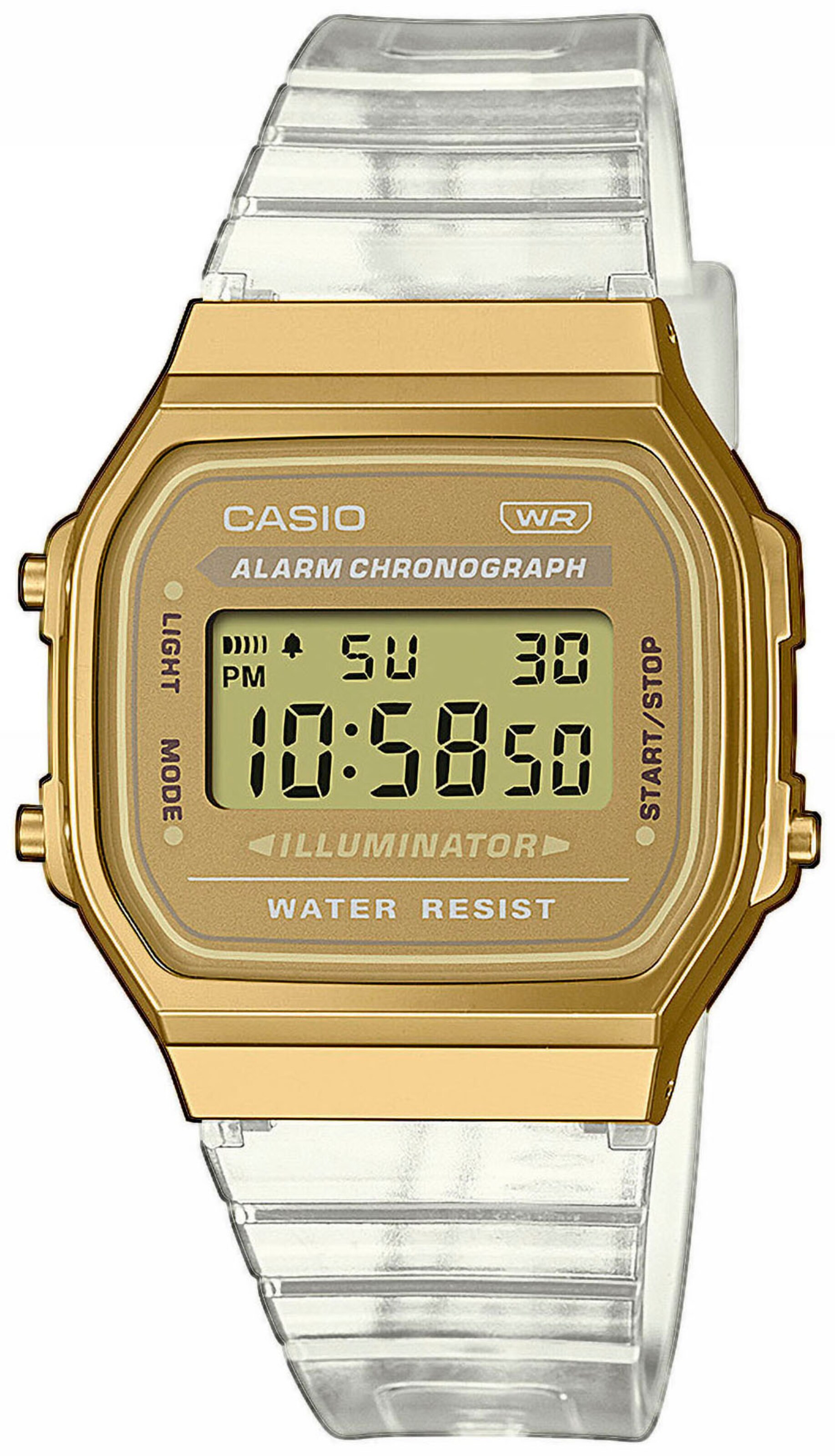 CASIO VINTAGE Analog Watch in Transparent: front