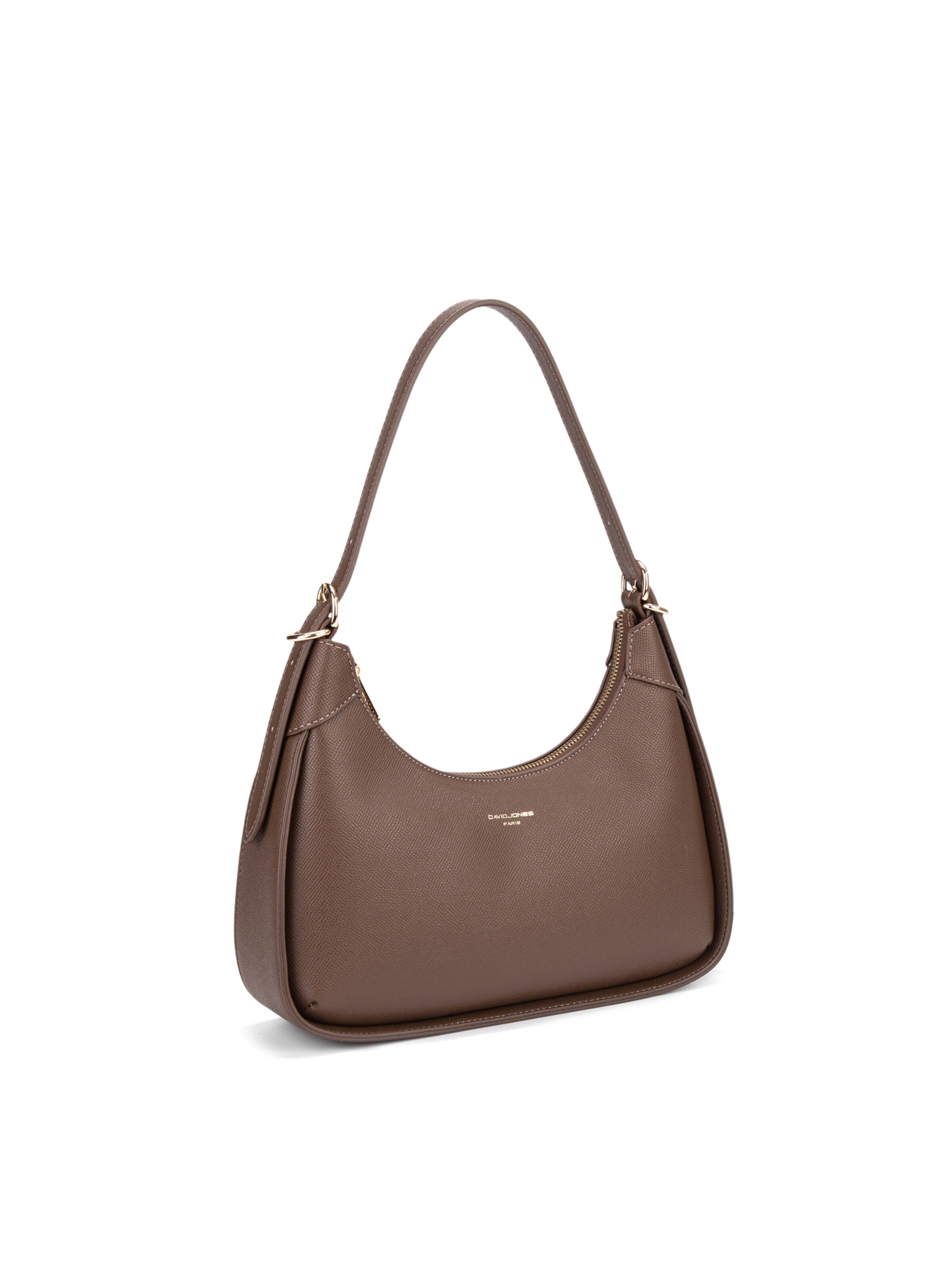 Borsa a spalla 'Borsa a spalla donna pelle vegana PU - Lisandra Elite nera' di David Jones in marrone