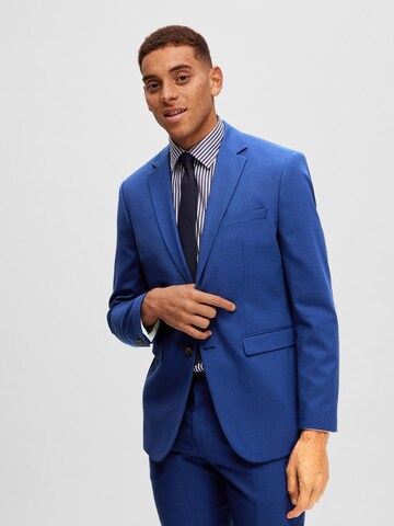 Coupe slim Veste de costume 'NEIL' SELECTED HOMME en bleu