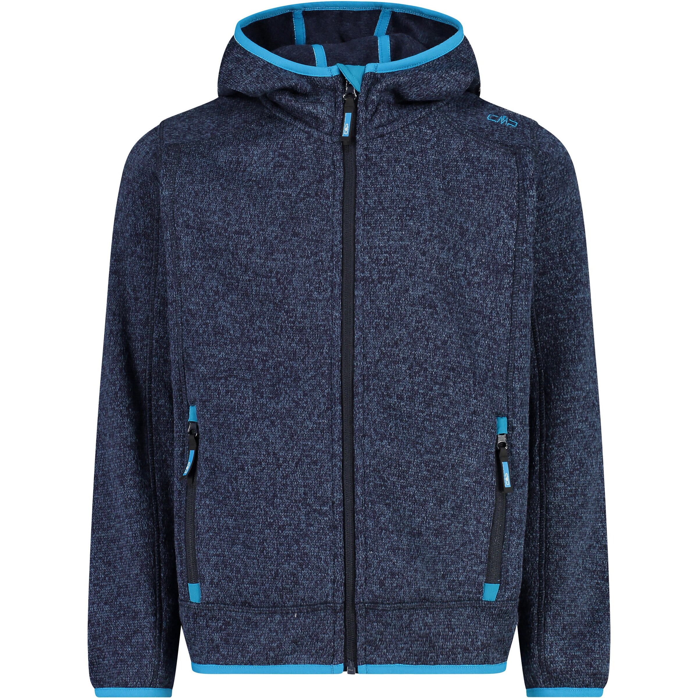 CMP Athletic Fleece Jacket in Blue: front