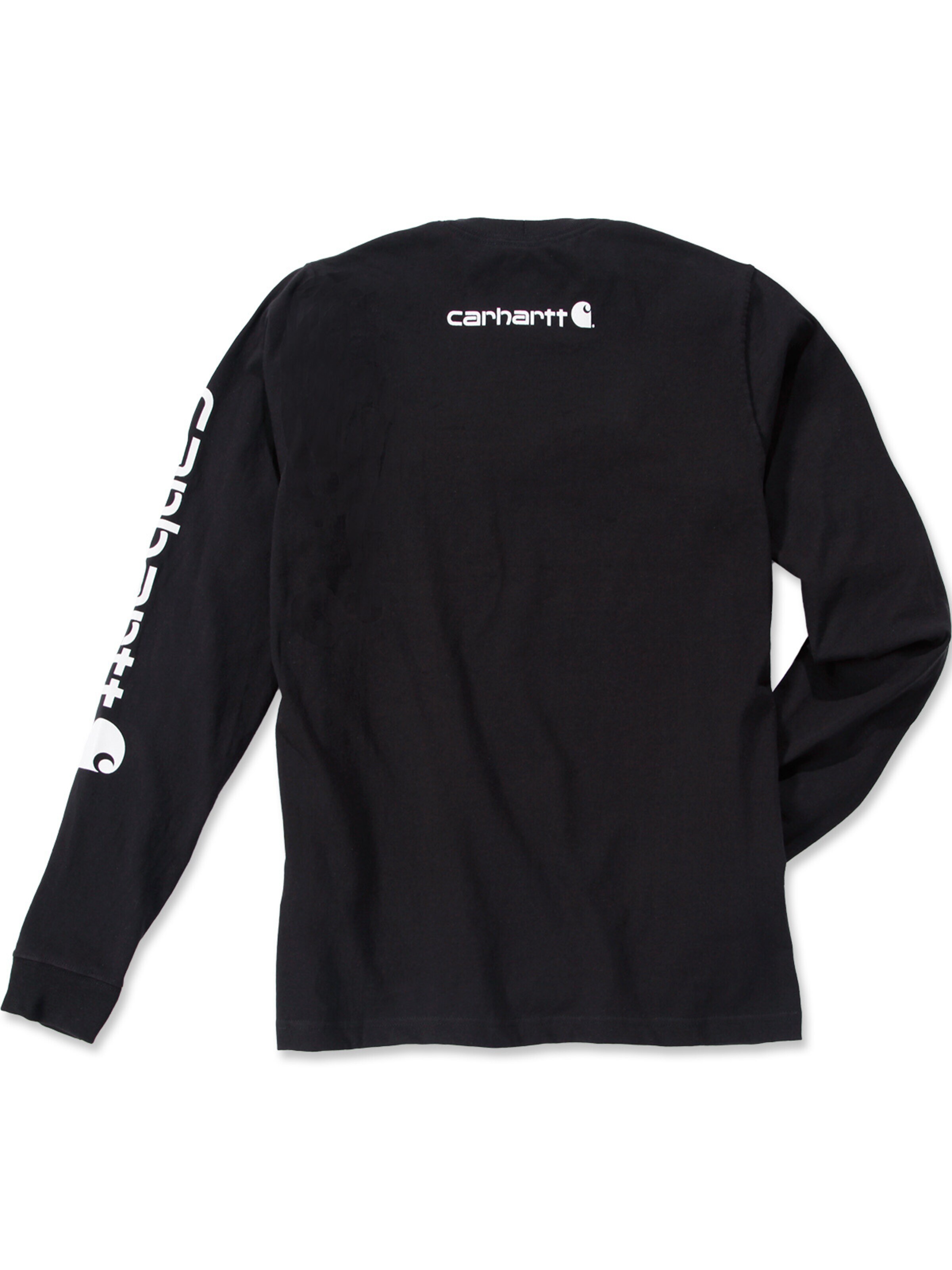 Carhartt WIP Shirt 'Bekleidung Long Sleeve in black' in Black