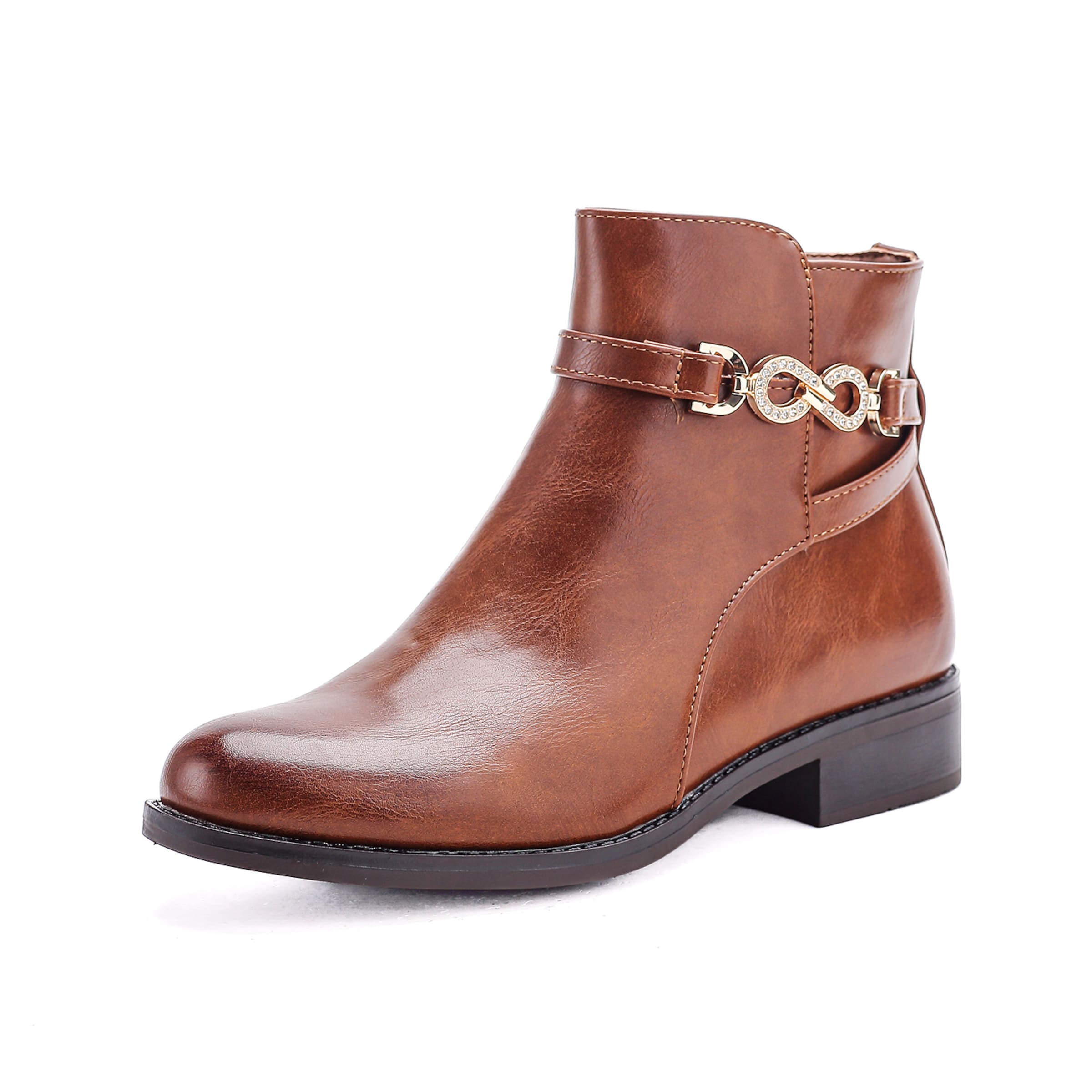 Bottines Elara en marron : devant