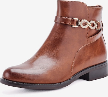 Bottines Elara en marron : devant