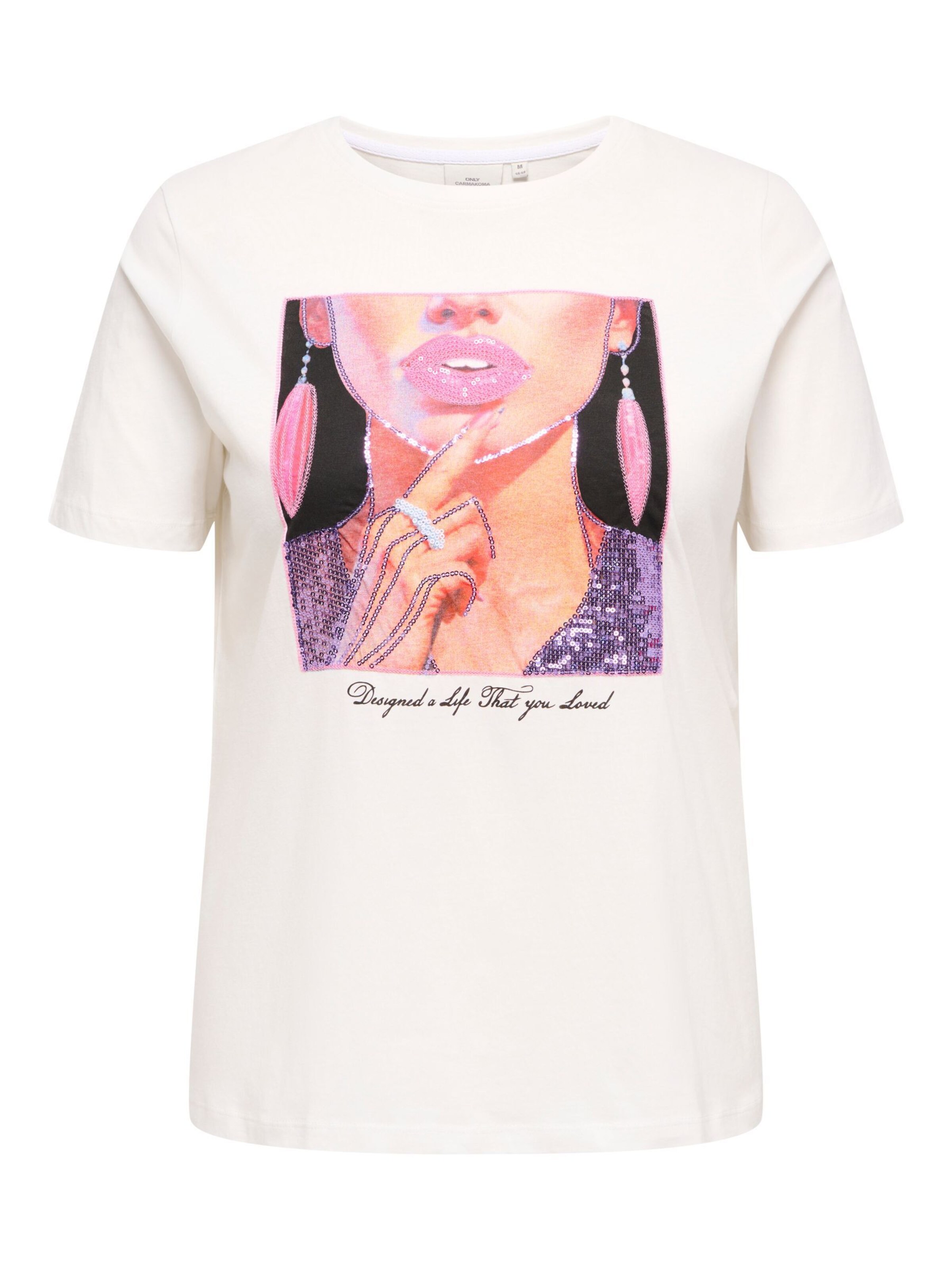 ONLY Carmakoma Shirt in White: front