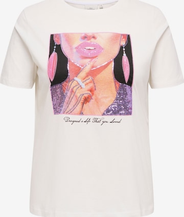 ONLY Carmakoma Shirt in White: front