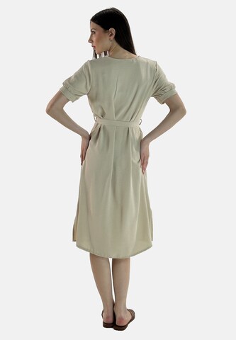 Robe-chemise Elara en marron