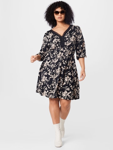 ABOUT YOU Curvy Jurk 'Valerie' in Zwart: voorkant