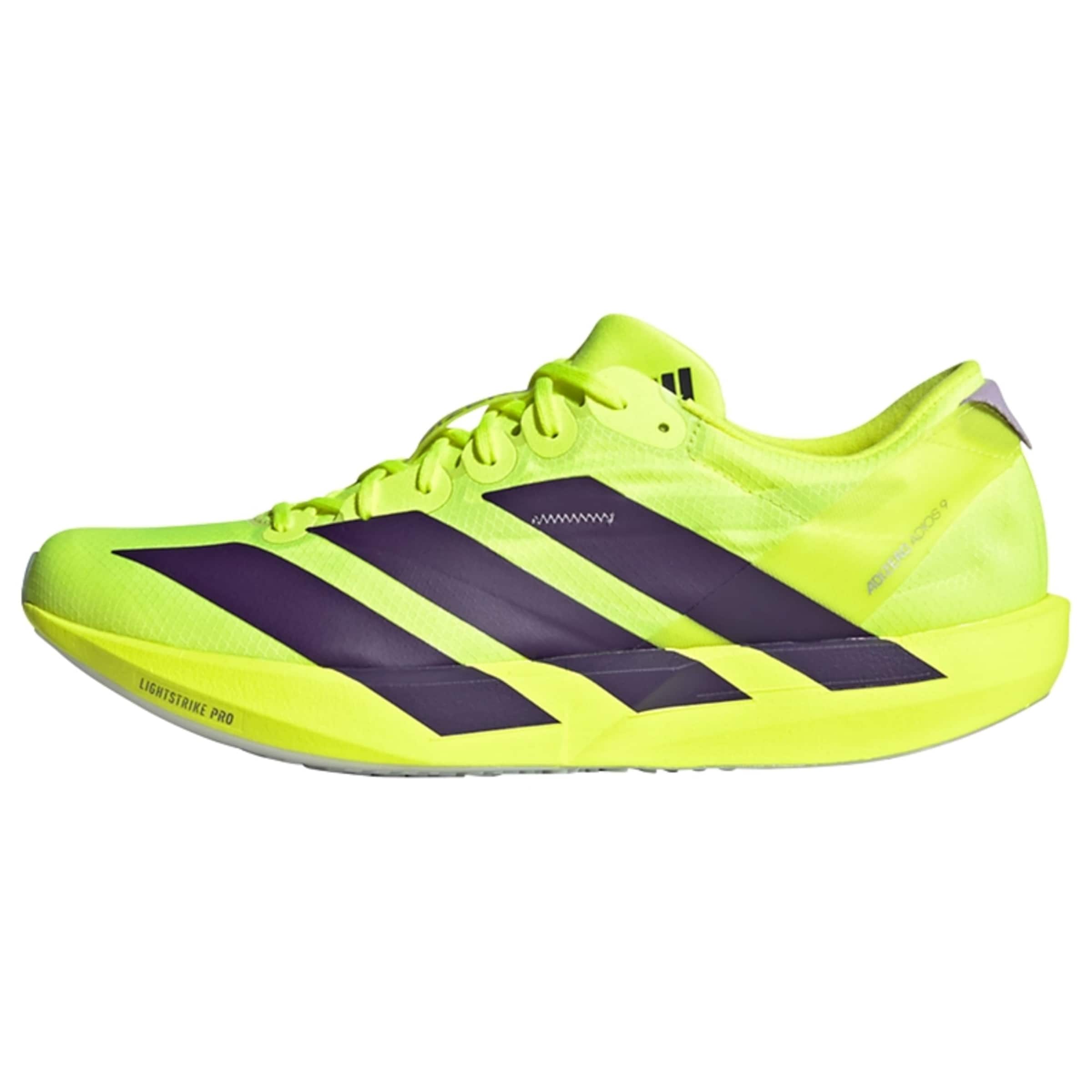 Chaussure de course 'Adizero Adios 9' ADIDAS PERFORMANCE en jaune : devant