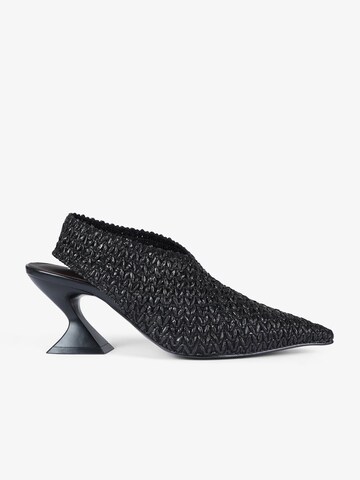 Sandalo di Jeannot in nero: frontale