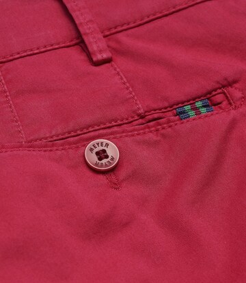 MEYER Slimfit Broek 'Palma' in Rood