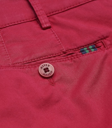 MEYER Slimfit Broek 'Palma' in Rood