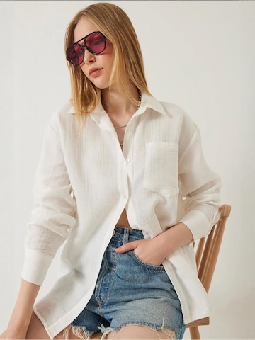 Camicia da donna di Bianco Lucci in beige