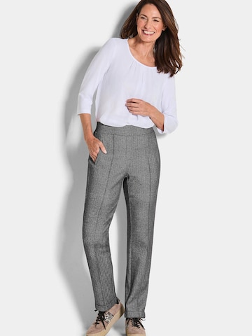 Regular Pantalon à plis 'Carla' Goldner en noir