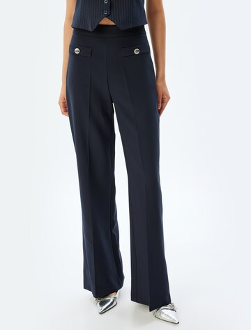 Koton Wide leg Pantalon in Blauw: voorkant
