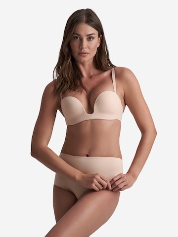 Bye Bra Triangel BH 'Deep Plunge Strapless Bra' in Beige