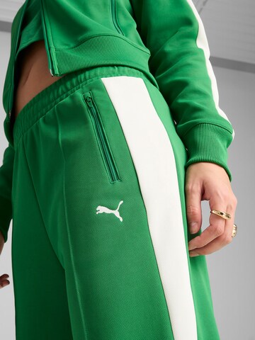 PUMA Lużny krój Spodnie 'T7 Always On' w kolorze zielony