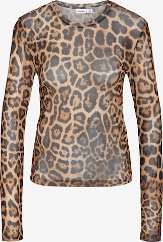 Noisy may - Camiseta 'NMJUDITH' en marrón: frente