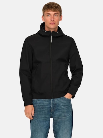 Only & Sons Зимняя куртка 'ONSBowie' в Черный: спереди