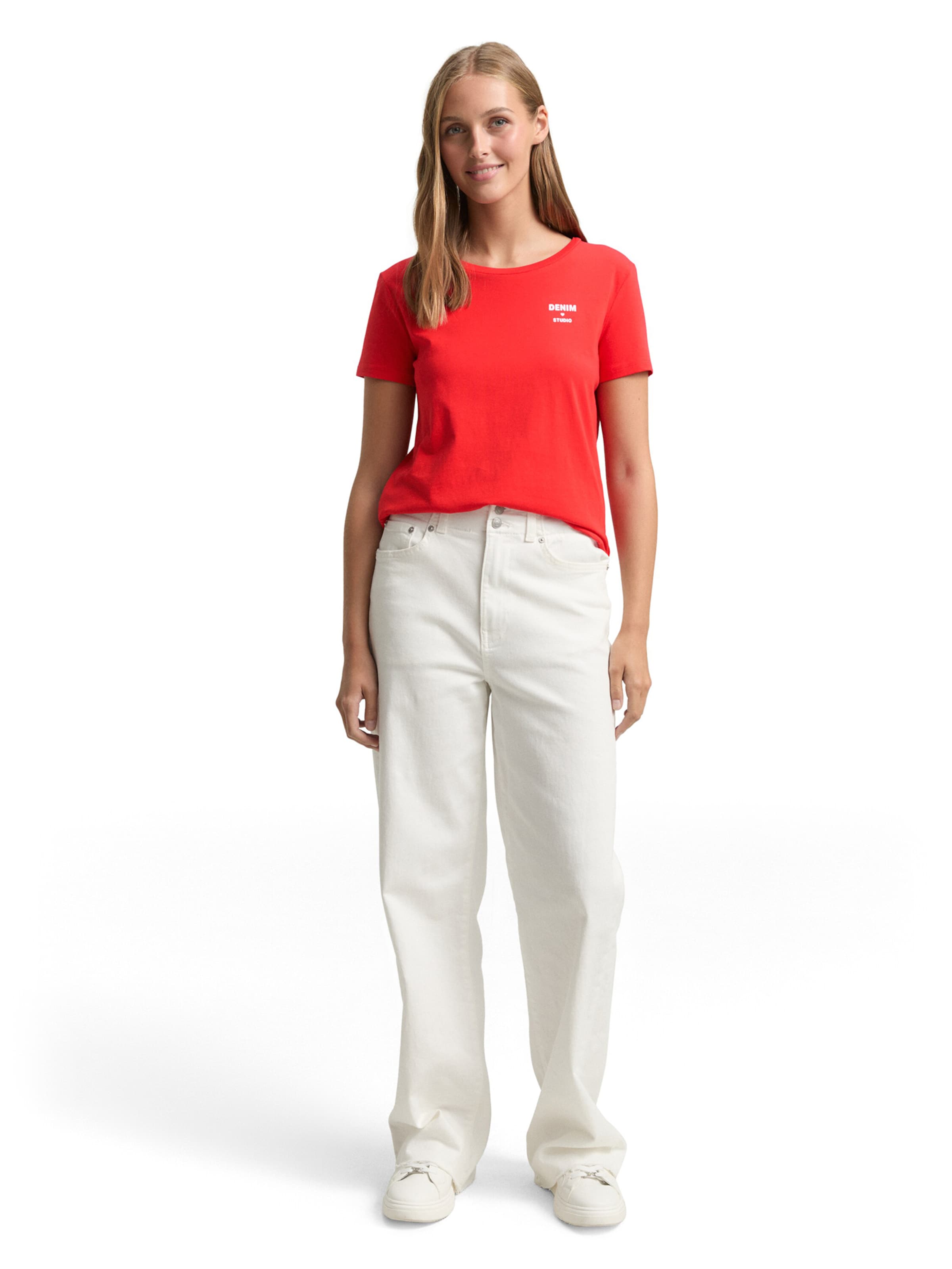 TOM TAILOR DENIM - Camisa em vermelho