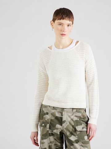 VILA Sweater 'BELLISINA' in Beige: front