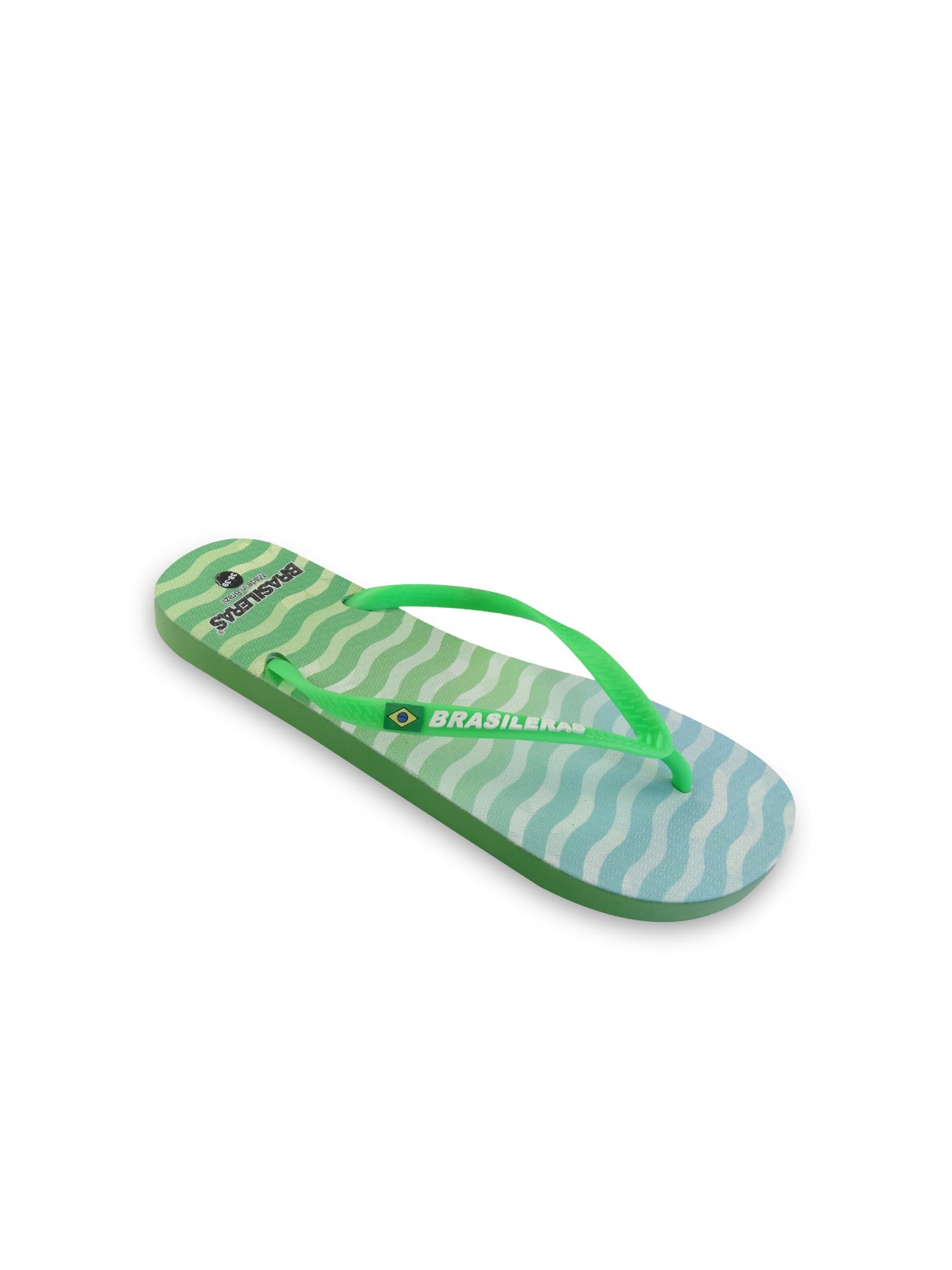 Brasileras T-Bar Sandals 'Cosmic' in Green