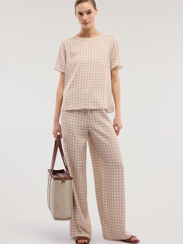 Wide Leg Pantalon Trussardi en beige