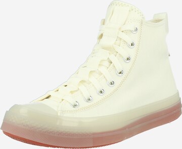 CONVERSE - Sapatilhas altas 'Explore' em branco: frente