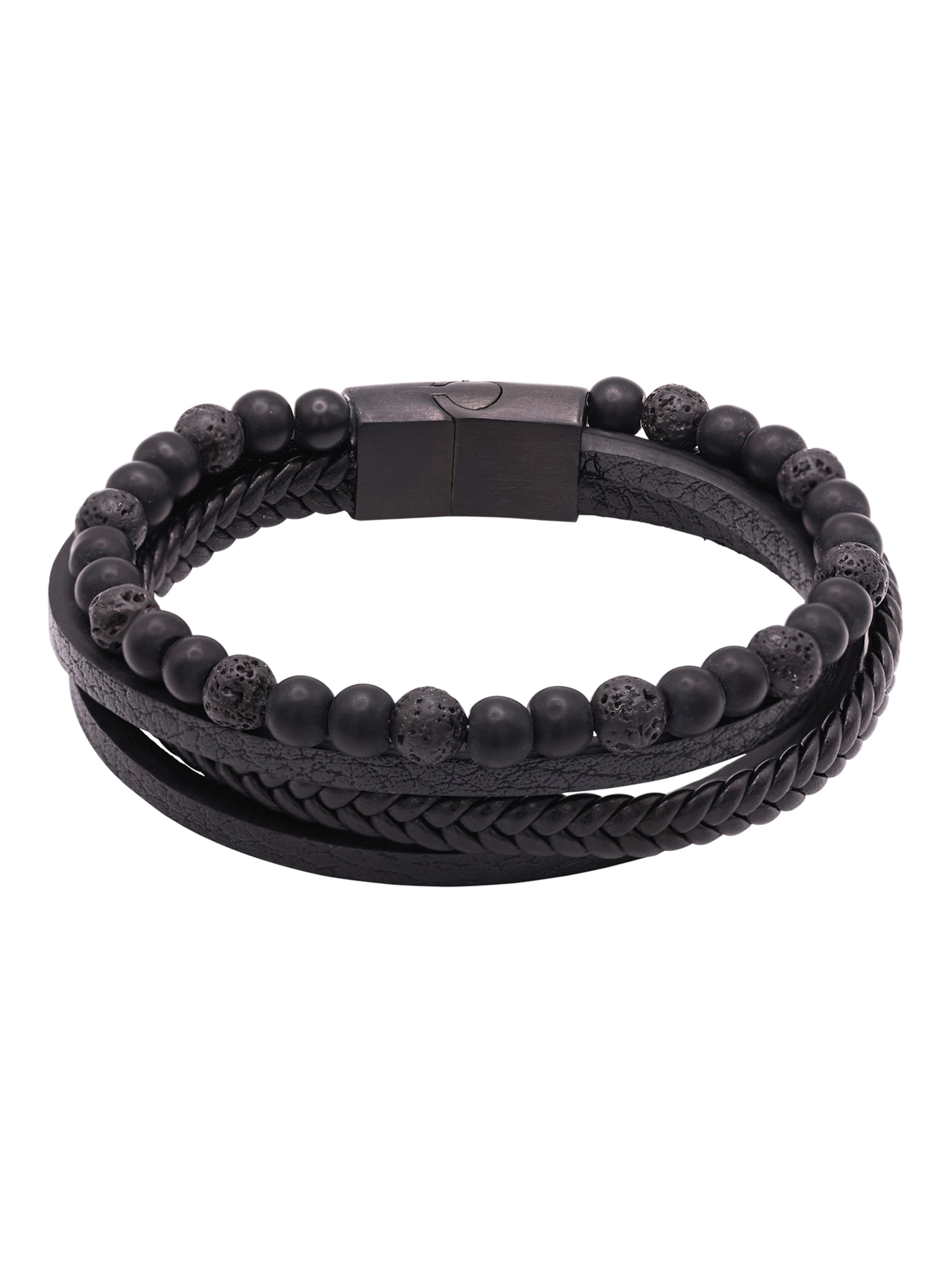 Bracelet 'Lino' Heideman en noir : devant