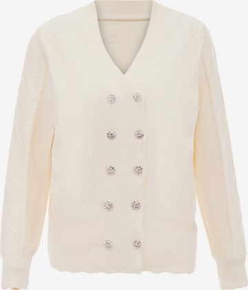 carato Gebreid vest in Wit: voorkant