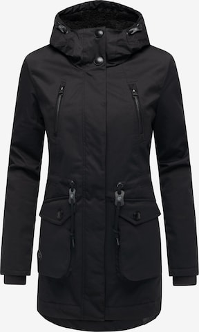 RagwearZimska jakna 'Ellsa' - crna boja: prednji dio