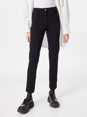 GERRY WEBER Slimfit Broek in Zwart: voorkant