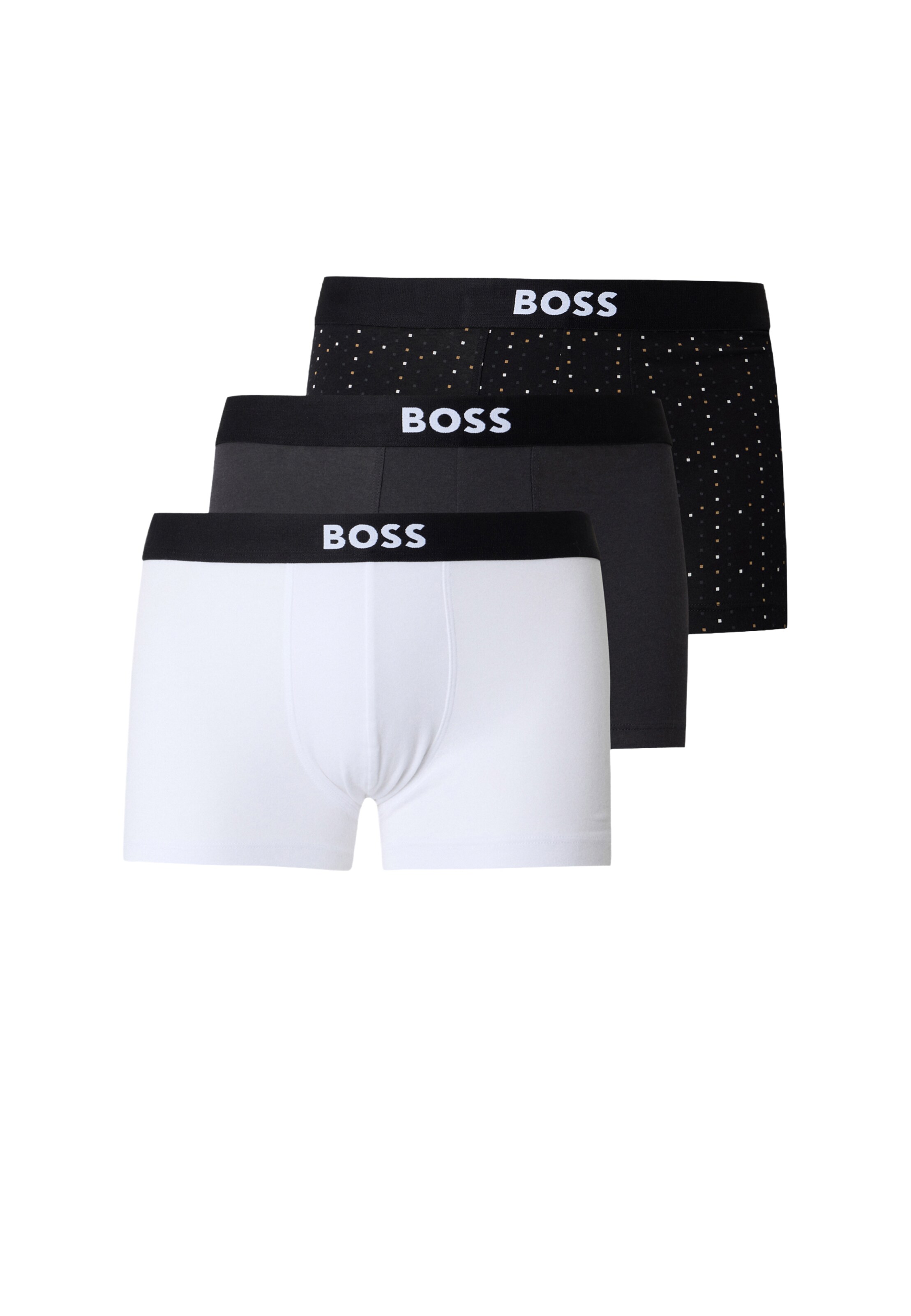 világosbarna / antracit / fekete / fehér BOSS Boxeralsók 'ONE' - S, Termék nézet