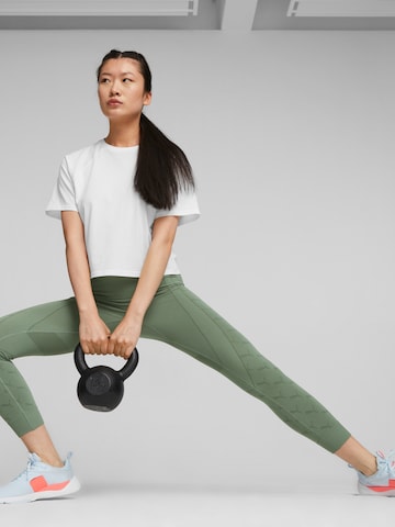 Skinny Pantaloni sportivi di PUMA in verde