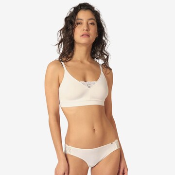 Skiny Bralette Bra in White: front