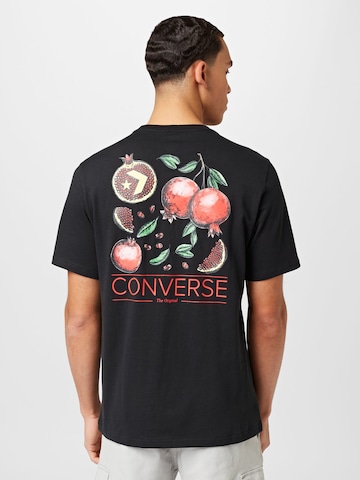 CONVERSE T-Shirt 'POMEGRANATE' in Schwarz
